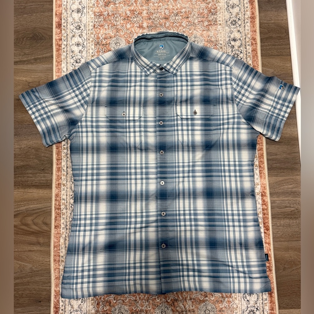 Kuhl Response Outdoor Plaid Button Up Hiking Shirt Men's